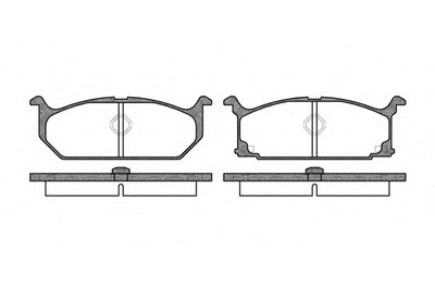 Комплект тормозных колодок, дисковый тормоз REMSA купить
