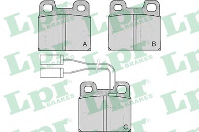Комплект тормозных колодок, дисковый тормоз LPR купить