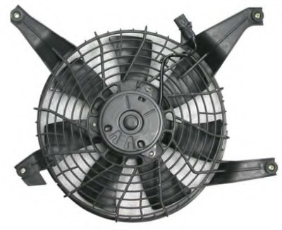 Вентилятор радиатора Mitsubishi Pajero 2.5D/3.2D/3.5 00-07 (с диффузором)