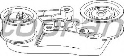 Натяжной ролик, ремень ГРМ TOPRAN купить