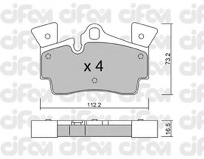 Комплект тормозных колодок, дисковый тормоз CIFAM купить