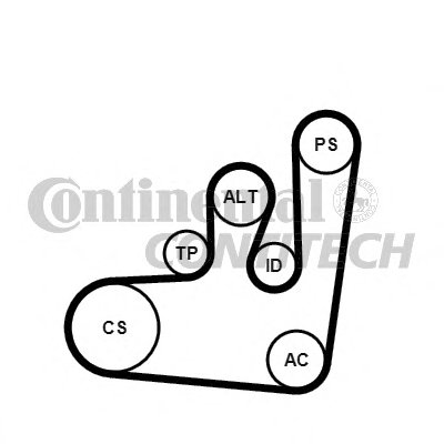 Поликлиновой ременный комплект CONTITECH купить