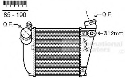 Радиатор интеркулера VW Golf/Bora/Skoda Octavia/Seat Leon 1.9TDI 00-10