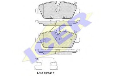 Колодки тормозные (передние) BMW i3 (I01) 13-