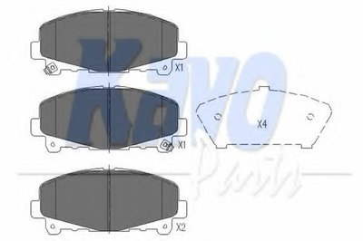 Колодки тормозные (передние) Honda Accord VIII/IX 07-