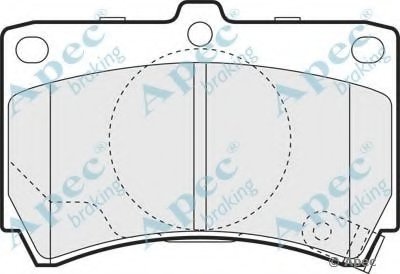 Комплект тормозных колодок, дисковый тормоз APEC braking купить