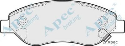 Комплект тормозных колодок, дисковый тормоз APEC braking купить