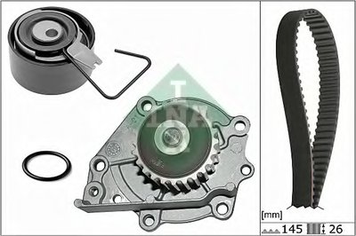 Водяной насос + комплект зубчатого ремня INA купить
