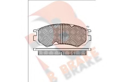 Комплект тормозных колодок, дисковый тормоз R BRAKE купить