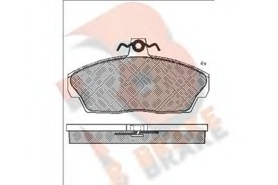 Комплект тормозных колодок, дисковый тормоз R BRAKE купить
