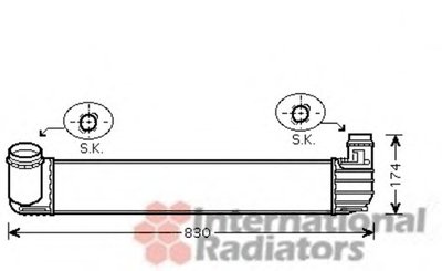 Радиатор интеркулера Renault Megane 1.9dCi/2.0TCe 08-