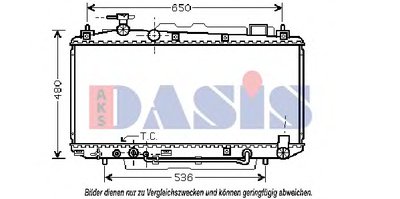 Радиатор, охлаждение двигателя AKS DASIS купить