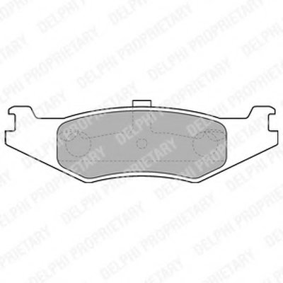 Комплект тормозных колодок, дисковый тормоз DELPHI купить