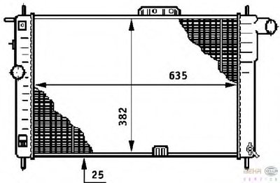 Радиатор, охлаждение двигателя BEHR-HELLA купить