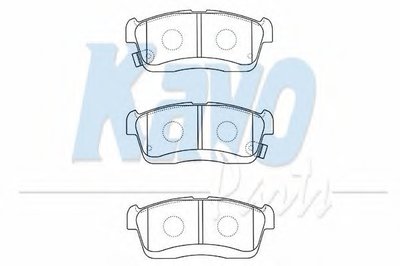 Комплект тормозных колодок, дисковый тормоз MK KASHIYAMA KAVO PARTS купить