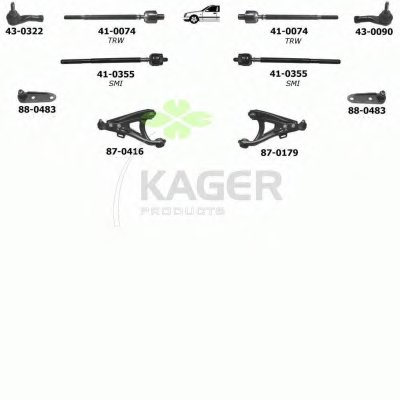 Подвеска колеса KAGER купить