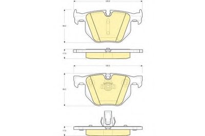 Комплект тормозных колодок, дисковый тормоз GIRLING купить