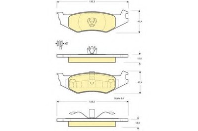 Комплект тормозных колодок, дисковый тормоз GIRLING купить