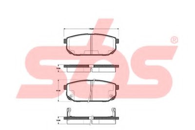 Комплект тормозных колодок, дисковый тормоз sbs купить