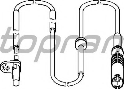 Датчик, частота вращения колеса TOPRAN купить