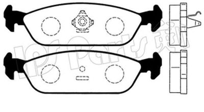 Комплект тормозных колодок, дисковый тормоз IPS Parts IPS Parts купить