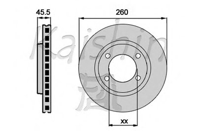 Тормозной диск KAISHIN купить