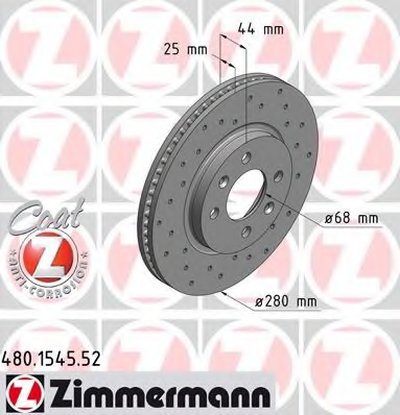 Тормозной диск SPORT BRAKE DISC COAT Z ZIMMERMANN купить