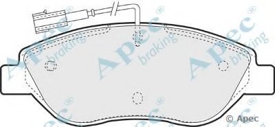 Комплект тормозных колодок, дисковый тормоз APEC braking купить