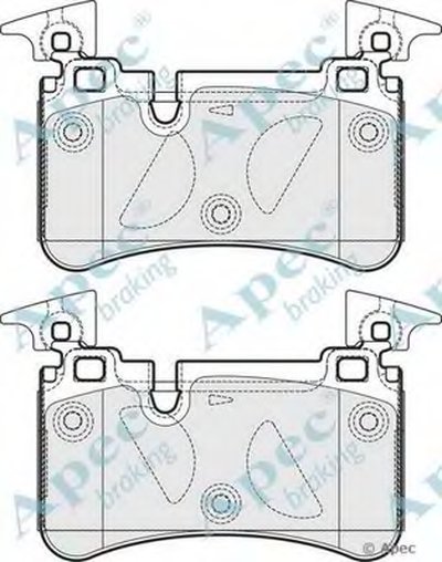 Комплект тормозных колодок, дисковый тормоз APEC braking купить