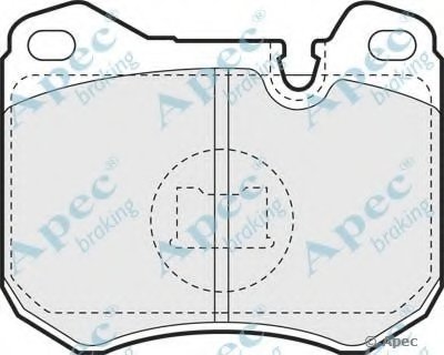 Комплект тормозных колодок, дисковый тормоз APEC braking купить