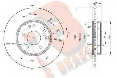 Тормозной диск R BRAKE купить