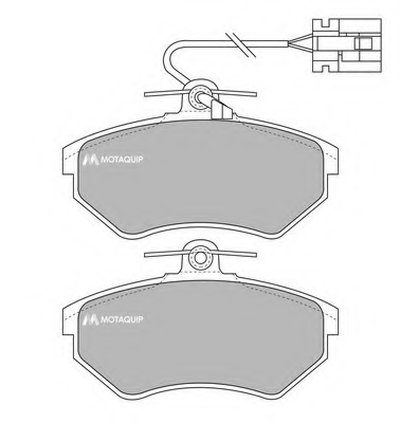 Комплект тормозных колодок, дисковый тормоз MOTAQUIP купить