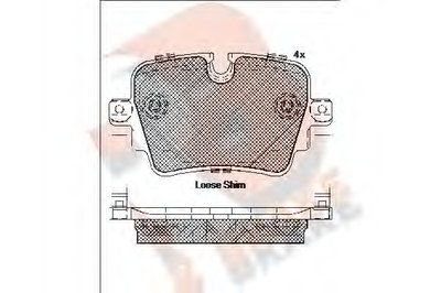 Комплект тормозных колодок, дисковый тормоз R BRAKE купить