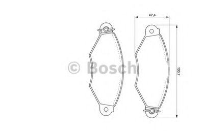 Комплект тормозных колодок, дисковый тормоз BOSCH купить