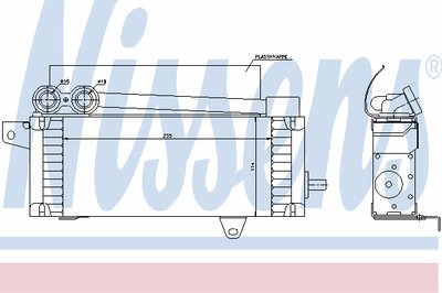 масляный радиатор, двигательное масло NISSENS купить