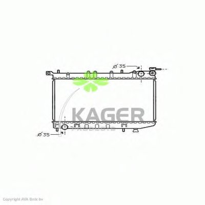 Радиатор, охлаждение двигателя KAGER купить