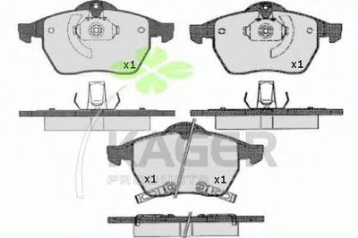 Комплект тормозных колодок, дисковый тормоз KAGER купить