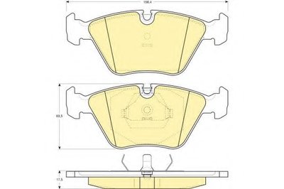 Комплект тормозных колодок, дисковый тормоз GIRLING купить