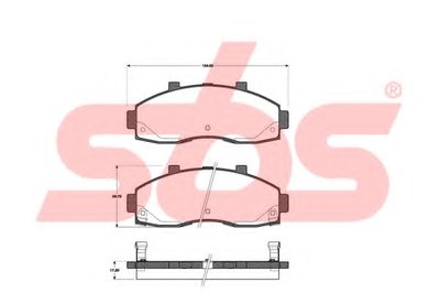 Комплект тормозных колодок, дисковый тормоз sbs купить