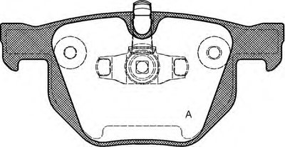 Комплект тормозных колодок, дисковый тормоз ADVANCE OPEN PARTS купить