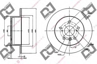 Тормозной диск DJ PARTS купить