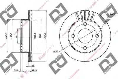 Тормозной диск DJ PARTS купить