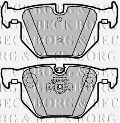 Комплект тормозных колодок, дисковый тормоз BORG & BECK купить