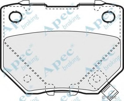 Комплект тормозных колодок, дисковый тормоз APEC braking купить