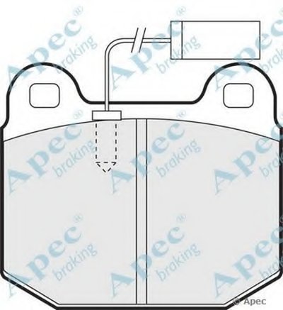 Комплект тормозных колодок, дисковый тормоз APEC braking купить
