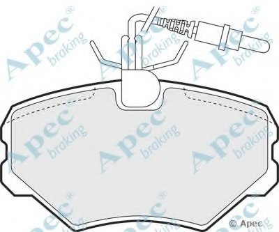 Комплект тормозных колодок, дисковый тормоз APEC braking купить