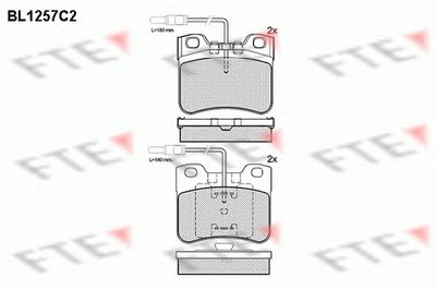 Комплект тормозных колодок, дисковый тормоз FTE купить