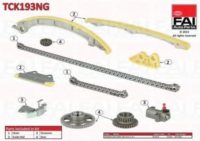 Комплект цепи привода распредвала FAI AutoParts купить