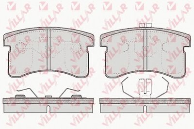 Комплект тормозных колодок, дисковый тормоз VILLAR купить