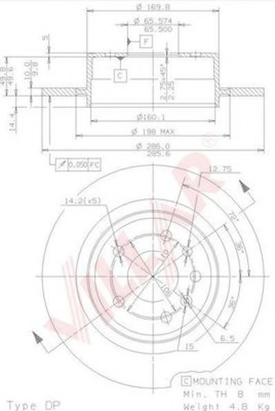 Тормозной диск COATED DISC LINE VILLAR купить